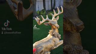 Spray Painted Reindeer ~ Christmas DIY #christmas2023 #christmas #shortsfeed