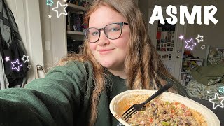 chipotle mukbang ASMR | burrito bowl + chips  ҉