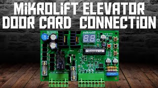 Mikrolift ML DOOR-X elevator door control card complete wiring and parameter setting