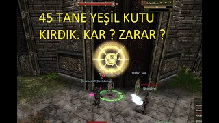 50 ADET YEŞİL KUTU KIRMA. YENİ SERVER