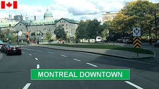 Driving In Downtown Montreal Canada 4K