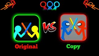 SUPREME DUELIST STICKMAN 🇷🇺 ORIGINAL VS COPY 🇧🇷 🇻🇳 #stickman #animation #shorts #funny ‎@alanbecker 