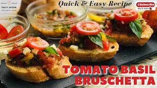 Tomato Basil Bruschetta | How To Make Italian Bruschetta | Quick and Easy | Arpi's Kitchen