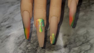 Recreating Thaoweezy123  Drip nails from not polish