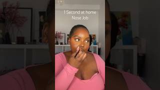 AT HOME NOSE JOB but with makeup #nosecontouring #nosejobbeforeandafter #nosejob #contouring #makeup