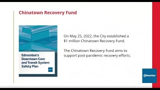 Chinatown Recovery Fund Launch Presentation