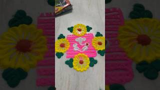 Ganesha Rangoli #shorts #minivlog