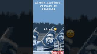 Alaska Airlines Paint by Number #avaition #alaskaairlines #boeing #boeing737 #seatac #planespotting