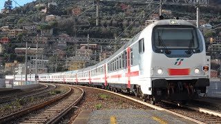 Tra deviati, merci ed intercity alla stazione di Recco