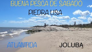 MUY BUENA PESCA EN PIEDRA LISA LUEGO DE LA TORMENTA!!! PARTE 1