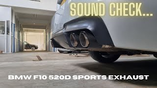 BMW F10 520D PERFORMANCE EXHAUST SYSTEM | WICKEDEP RACING