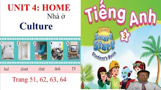 Tiếng Anh 3,  smart start, Unit 4 HOME, CULTURE, studentbook | Learn English with me