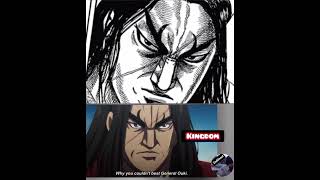 Kingdom difference manga vs anime #kingdom #yasuhisahara #difference #manga #anime #xin #rishin