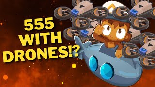 How Far Does the 555 MONKEY SUB with DRONES Last? Bloons TD 6