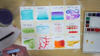 12 Watercolor Techniques