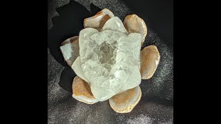 Druzy Lotus Flower