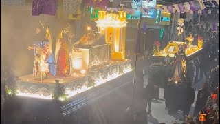 Señor Sepultado y Virgen de Soledad, Catedral de Huehuetenango, viernes santo 2024.