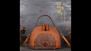 Women Genuine Leather Handbags Handmade Bags GK1483