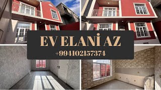 Masazırda Betonla İnşa Olunmuş 2 Mərtəbə 4 Otaq Həyət Evi 0102157374