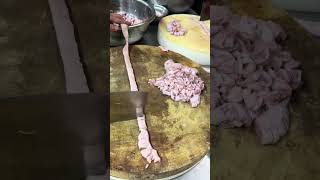 Cutting the stomach pork meat #cactusfoodies #shorts #pork