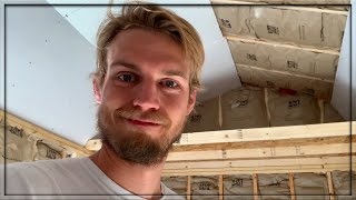 INSTALLING SHEETROCK in My New YouTube Office/Shed