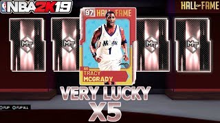 NBA2K19 PINK DIAMOND TRACY MCGRADY AND HALL OF FAME KARL MALONE GALAXY OPAL CARD COLLECTION