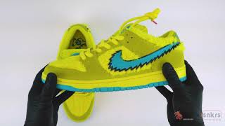 GRATEFUL DEAD X NIKE SB DUNK LOW YELLOW BEAR FIRST look and EXCLUSIVE unboxing