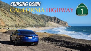 Cruising along Highway 1 to Malibu