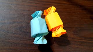 ORIGAMI CANDY WRAPPER | HOW TO MAKE PAPER CABDY WRAPPER | 3D ORIGAMI CRAFT FOR BEGINNERS