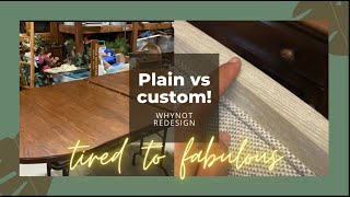 Plain to Custom Table | Tired to Fabulous | Custom Oak Table | FURNITURE MAKEOVER