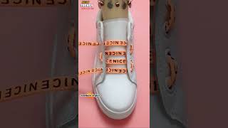 Fast and stylish way to tie shoelaces? Crisscross sneaker lacing #shorts #viral #shoes