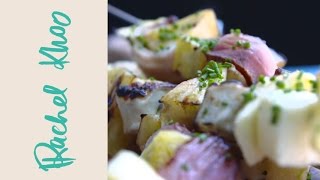 Rachel Khoo's Pineapple, Bacon and Halloumi Skewers