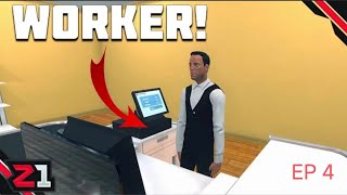 Hiring Our FIRST EMPLOYEE ! Supermarket simulator 😱😱😱 Ep 4