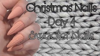 SWEATER NAILS | 12 DAYS OF CHRISTMAS NAILS Day 4