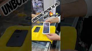 Unboxing iPhone 16 Pro Max Black Titanium 🔥 #iphone #iphone16promax #ytshorts #shorts