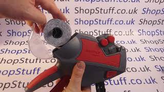 How To Load A New Roll Of Labels Meto Expert M 1426 1222 Price Gun Instructions