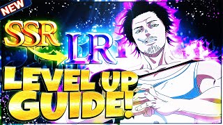 HOW TO LEVEL UP UNITS TO LR LVL 100 COMPLETE GUIDE! Black Clover Mobile