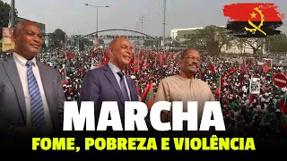 MARCHA: UNITA protesta contra a fome e violação do sistema do Estado de Direito e Democrático