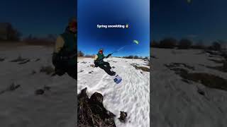 Весенний сноукайтинг 👌 The spring is coming #snowkite #сноукайтинг #kiteboarding