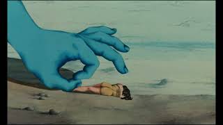 Fantastic Planet (1973) - The Draags playing with an Om mother -- opening sequence (1/9)