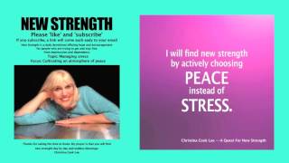 New Strength Devotional, Topic: Managing stress, Focus: Cultivating an atmosphere of peace