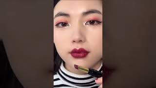 Hot Lipstick Tutorial 🥀🔥 Beautiful Lipstick colour #shorts #makeup #lips #lipstick