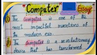 10 lines on computer in english |  essay on computer in english | computer essay