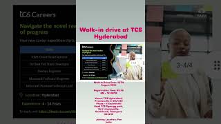 Tcs walk-in drive Hyderabad # 10 aug 2024 #Aws cloud#aws