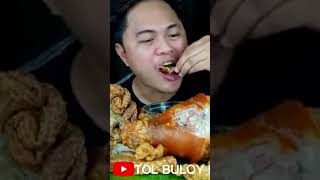 Extreme Putok Batok Mukbang #crunchyasmr #crispy #mukbang #porkbelly  #crunchyfood