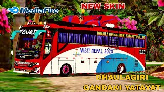 Dhaulagiri Gandaki Yatayat - Beni To Kathmandu Deluxe Skin For Bus Simulator Indonesia 🥰 ||