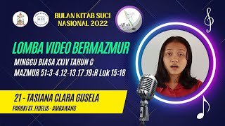 21 LOMBA MAZMUR MINGGU BIASA XXIV/C - TASIANA CLARA GUSELA - PAROKI ST. FIDELIS - AMBAWANG