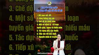 6 món dễ gây ngộ độc#dongocdiep #songkhoe #shortvideo