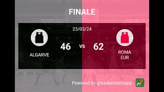 U17 GOLD - Algarve vs Roma EUR    46 - 62  (23/3/2024 - XVIII giornata)