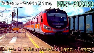 *Dużo RP1* Koleje Małopolskie EN57-2033rb ~ Kalwaria Zebrzydowska Lanckorona - Leńcze ~ 9/8/2022